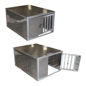 Aluminum dog boxes for trucks bed