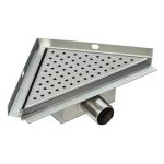 Stainless steel triangle shower drain